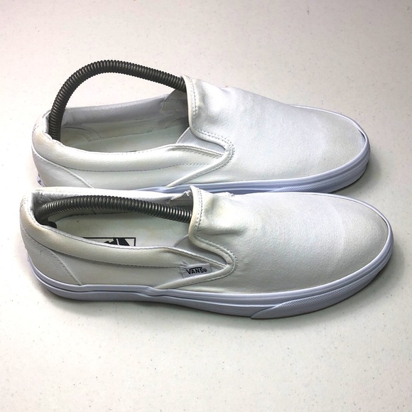 Vans Shoes - Perfect for painting/Vans White Canvas Slip-On Sneakers